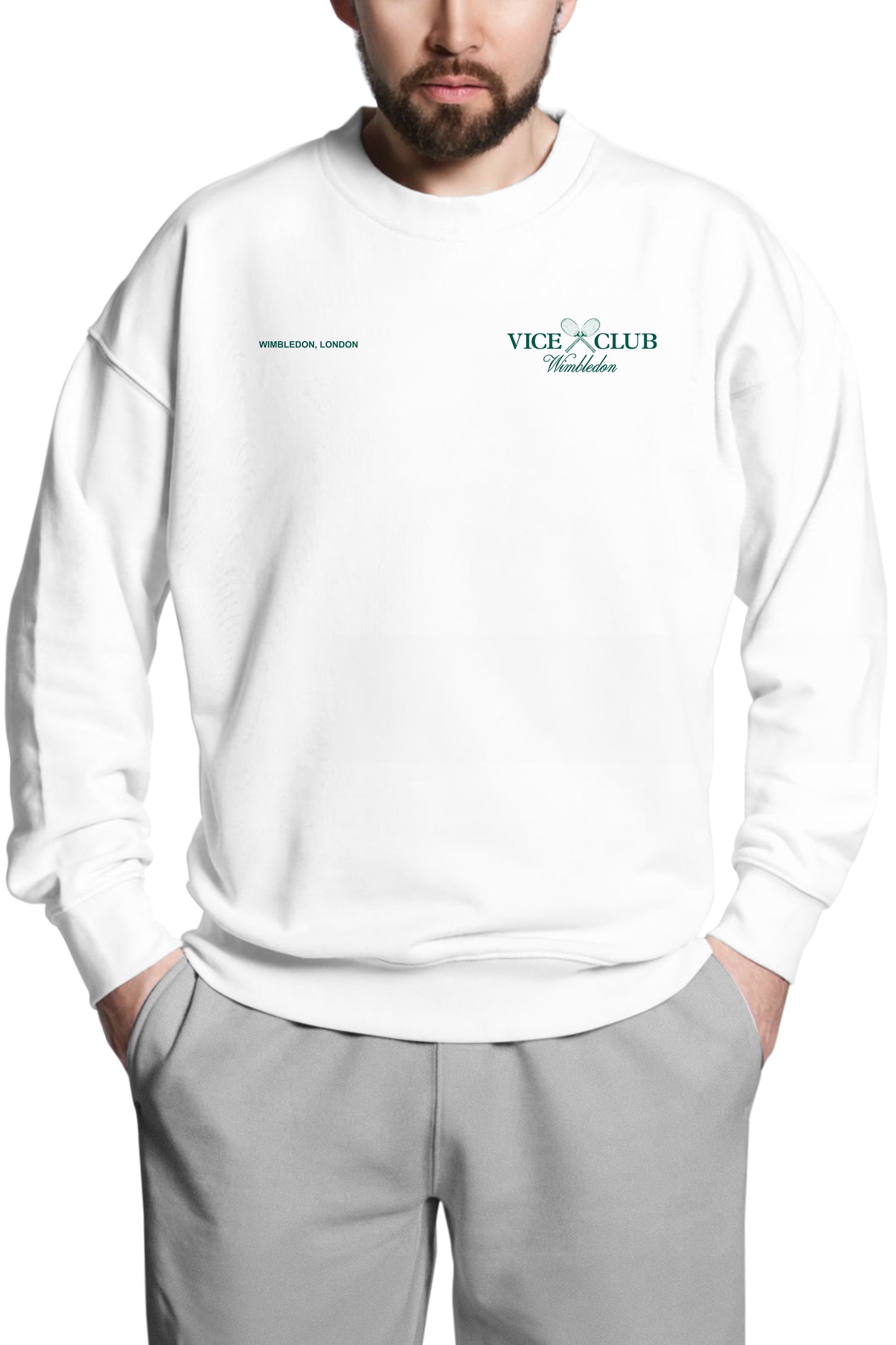 Wimbledon Sweatshirt - White