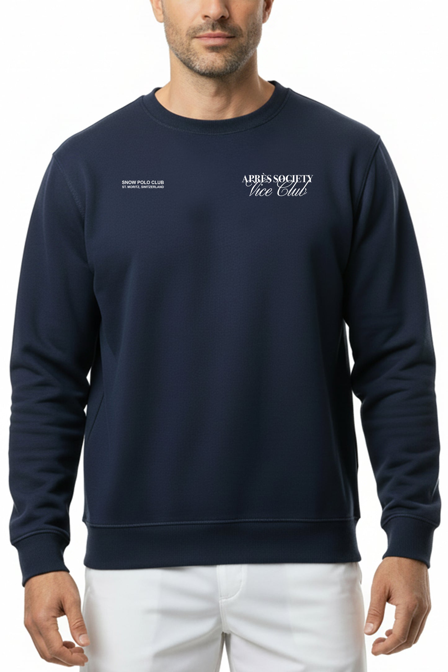 Snow Polo - Après Society Sweatshirt - Navy Blue