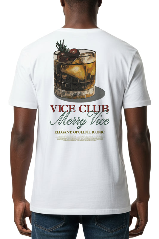The Crimson Classic - Merry Vice T-Shirt - White