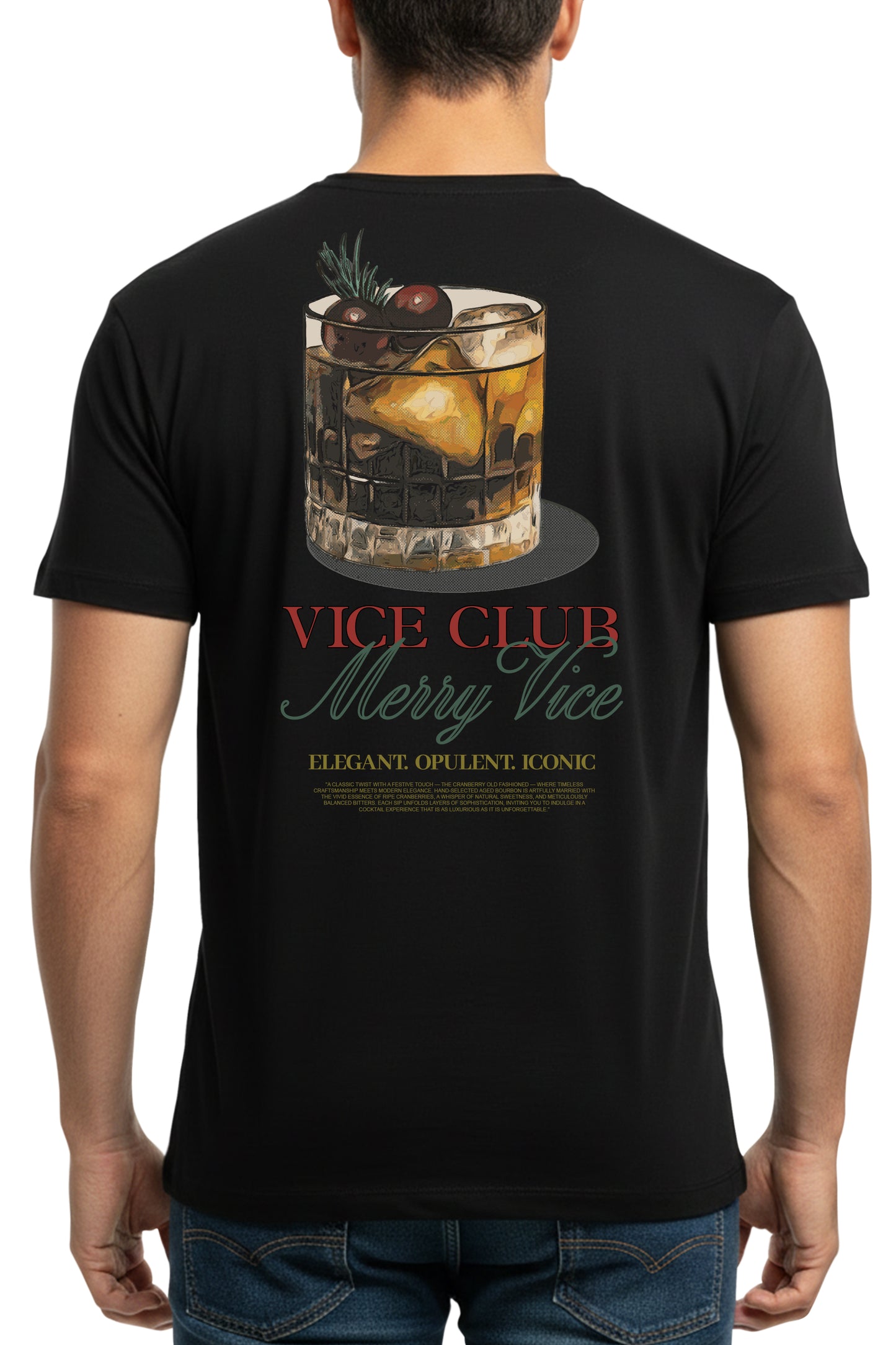 The Crimson Classic - Merry Vice T-Shirt - Black