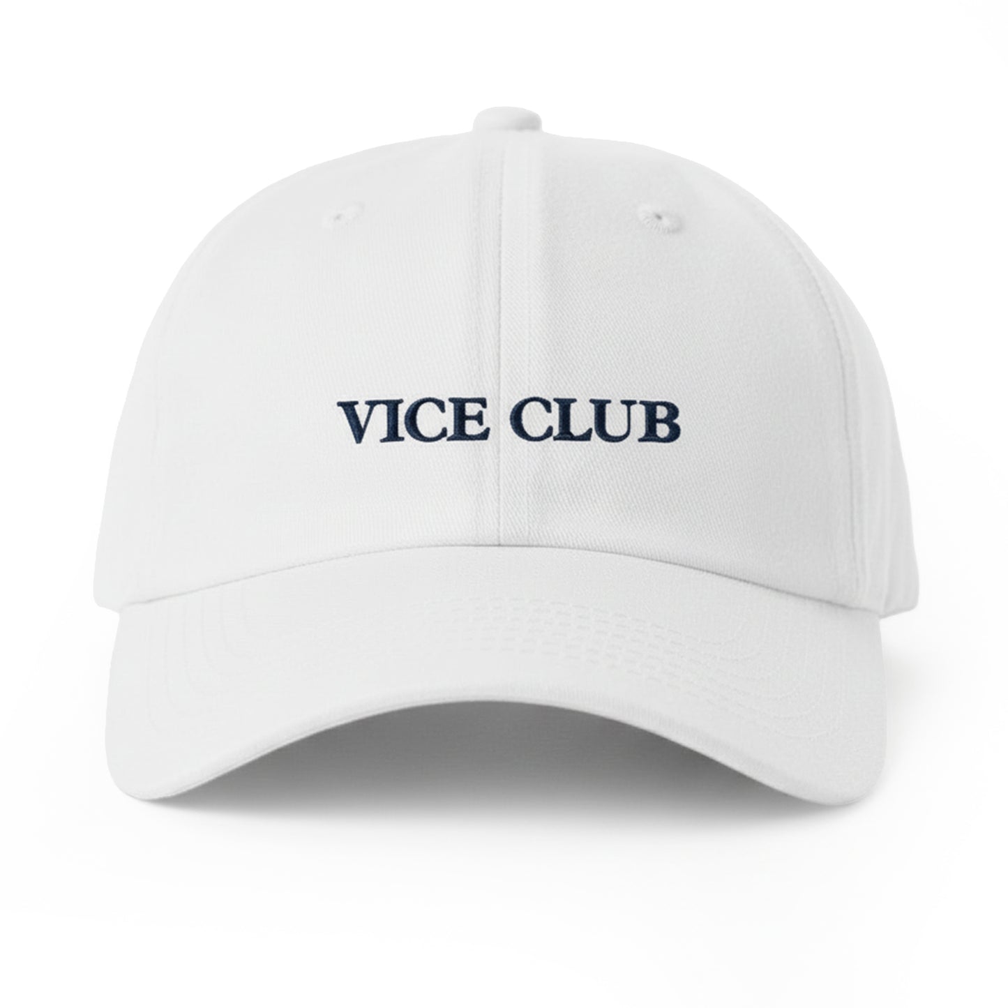 Vice Club Logo - Strap back Hat - White